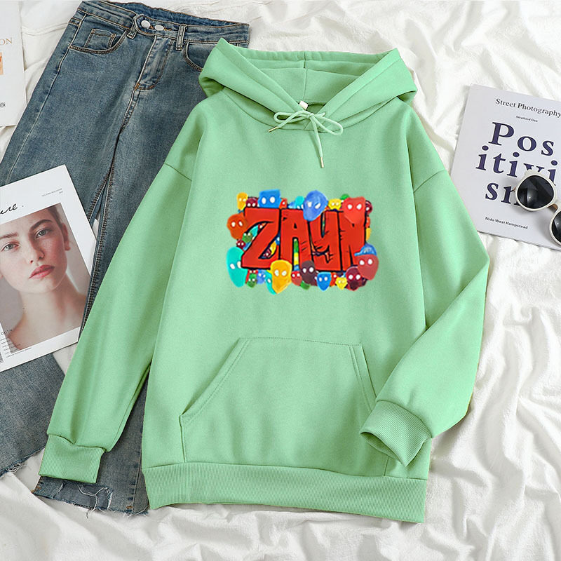 Color Art ZAYN Printed Letter Hoodie Hoodies