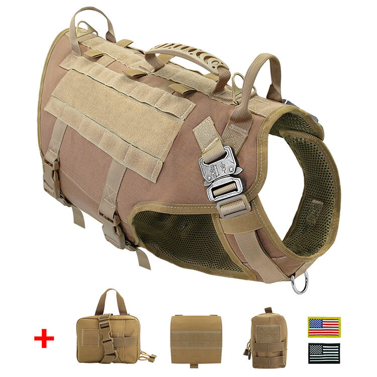 Malinois Large Dog Hand Holding Rope Chest Vest