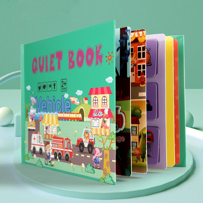 Children's Enlightenment Stickers Quiet Book Kindergarten Busy Handmade
