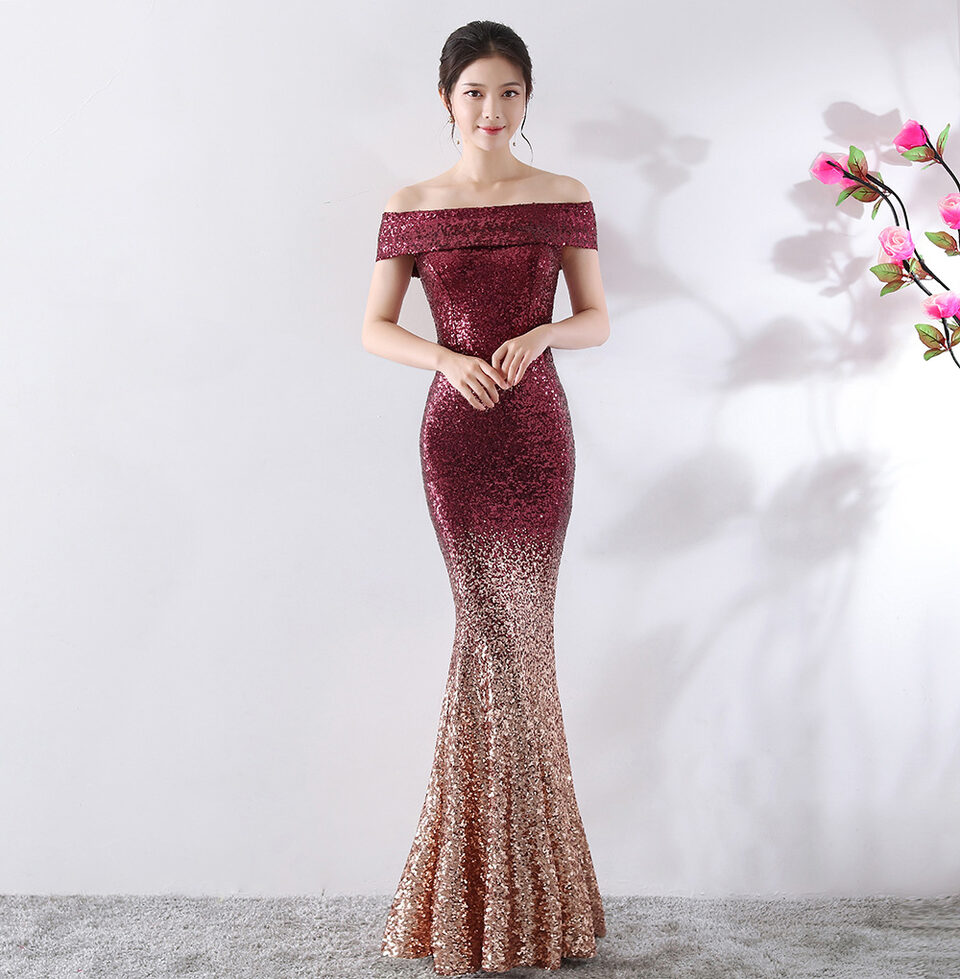Birthday Party Dress Slimming Host Long