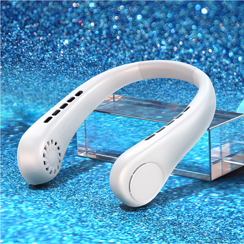 New Mini Neck Fan Portable Bladeless Hanging Rechargeable