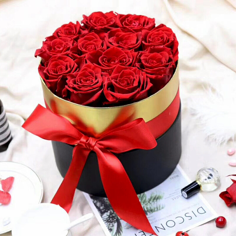 Immortal Flower Hug Bucket 18 Roses Box Mother's