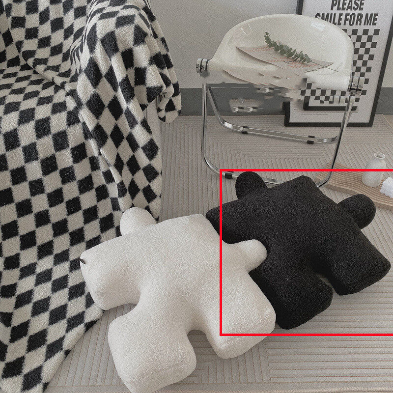 Fashion Stuffed Creative Puzzle Shaped Pillow Modern Spliceable