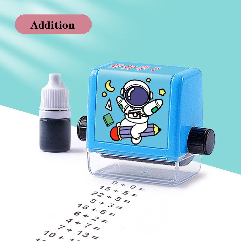 Math Roller Stamp Addition Subtraction Multiplication Division Practice