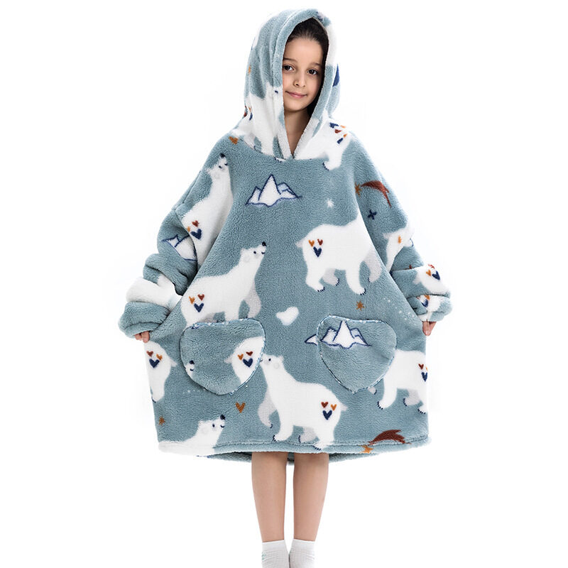 Oversized Thermal Sweatshirt Lazy Kids