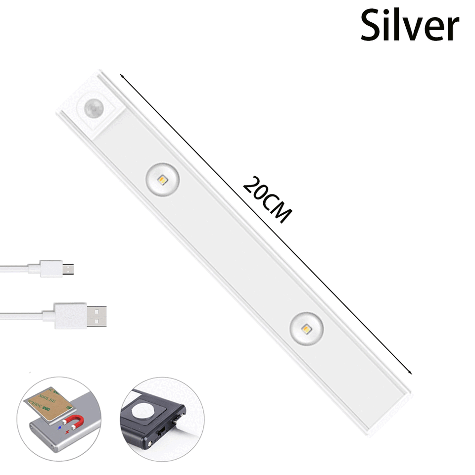 USB LED Night Light Motion Sensor Wireless Thin