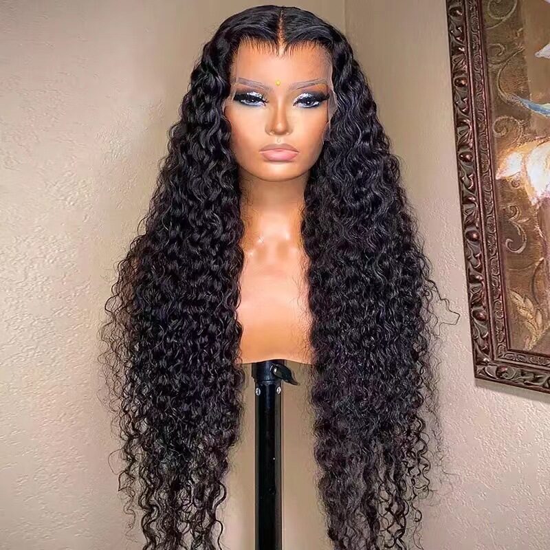 Front Lace Wig Women's Long Curly Hair Chemical