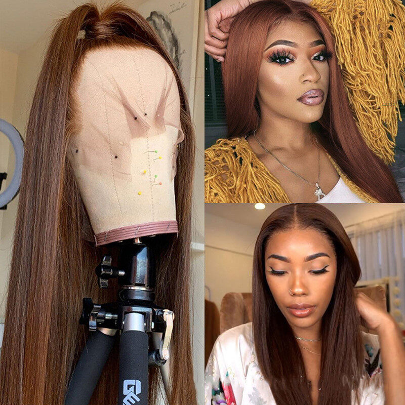Brown Color Human Hair Wigs Wig