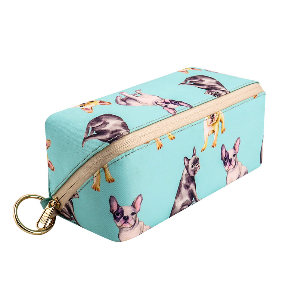Cute Dog Pets Print Cosmetic Bag Waterproof Makeup