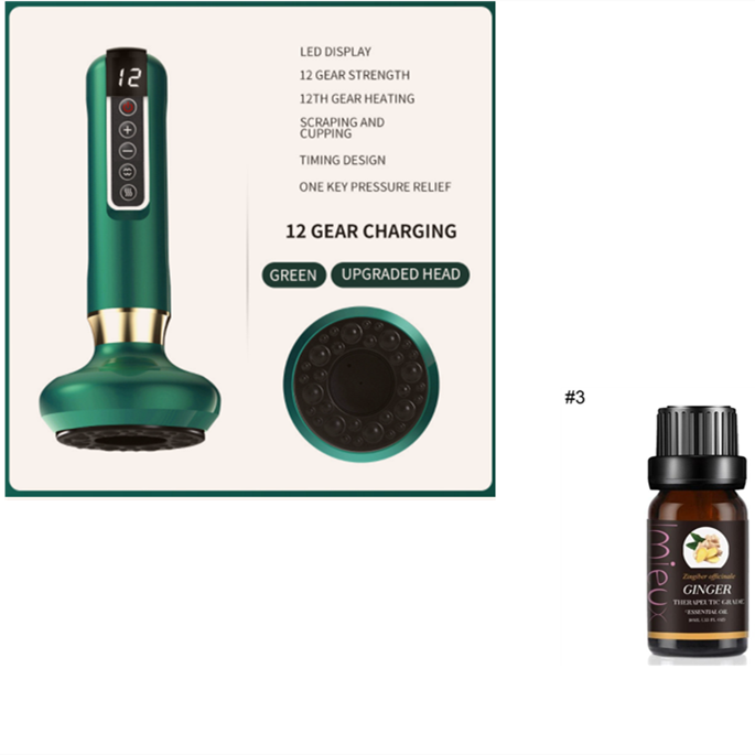 Electric Vacuum Cupping Massager For Body Anti-Cellulite Suction