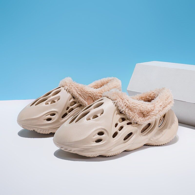 Hole Shoes Summer Winter Slippers Removable Warm EVA