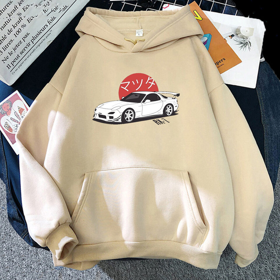 Printed Hoodie Men Women Fashion Hooded Sweatshirt Car