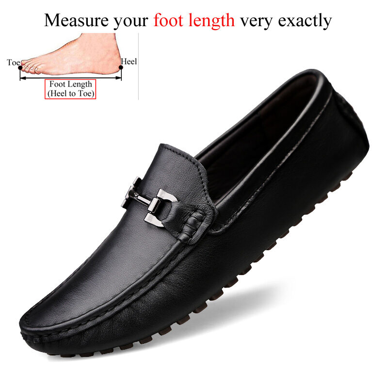 Slip On Genuine Leather Loafers Men Casual Shoes
