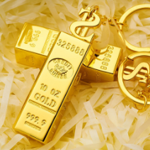 Gold Metal Ligher Multifunctional Waterproof Bar Ten Thousand