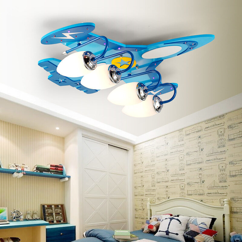 Children's Room LED Ceiling Creative Airplane Cartoon Eye