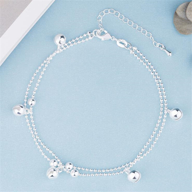 Silver Plated Bell Anklet Design Girlfriend