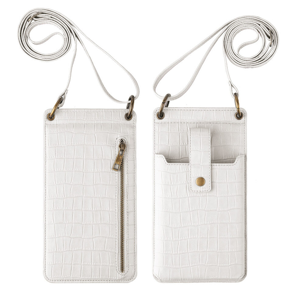 Multi-function Crossbody Bags For Mobile Phone Crocodile-pattern Wallet