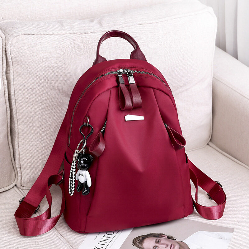 Ins Fashion Backpack Women Solid School Bag Outdoors
