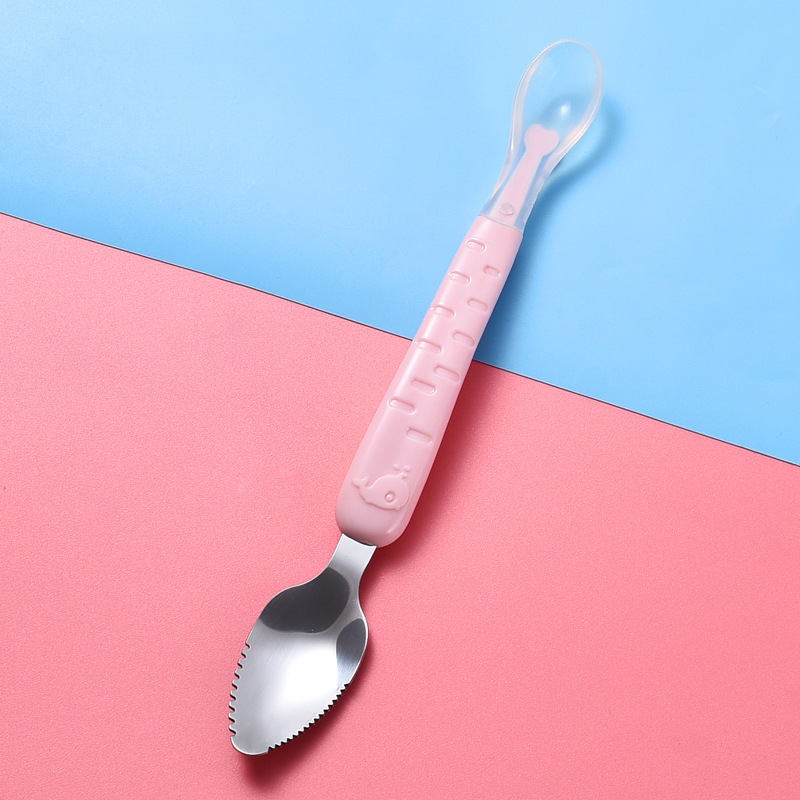 Baby Fruit Double-headed Mud Scraping Spoon 304 Stainless