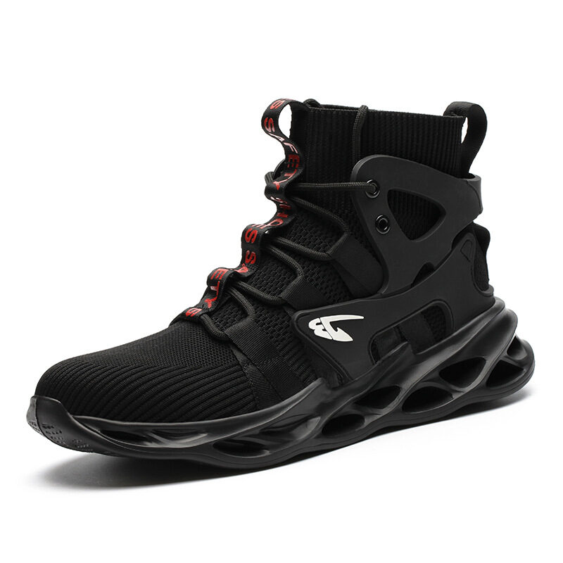 High-top Safety Shoes Construction Protective Footwear Men Steel