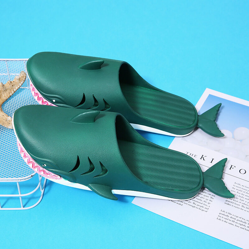 Shark Slippers Beach Shoes Home Flat Women Men