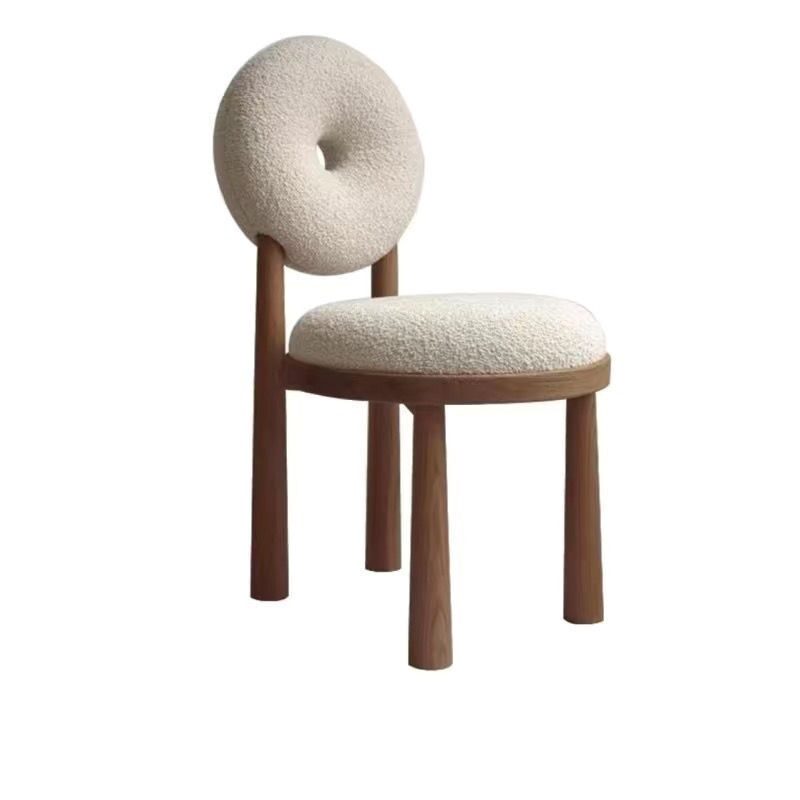 Berber Fleece Chair Home Dining Room Nordic Designer
