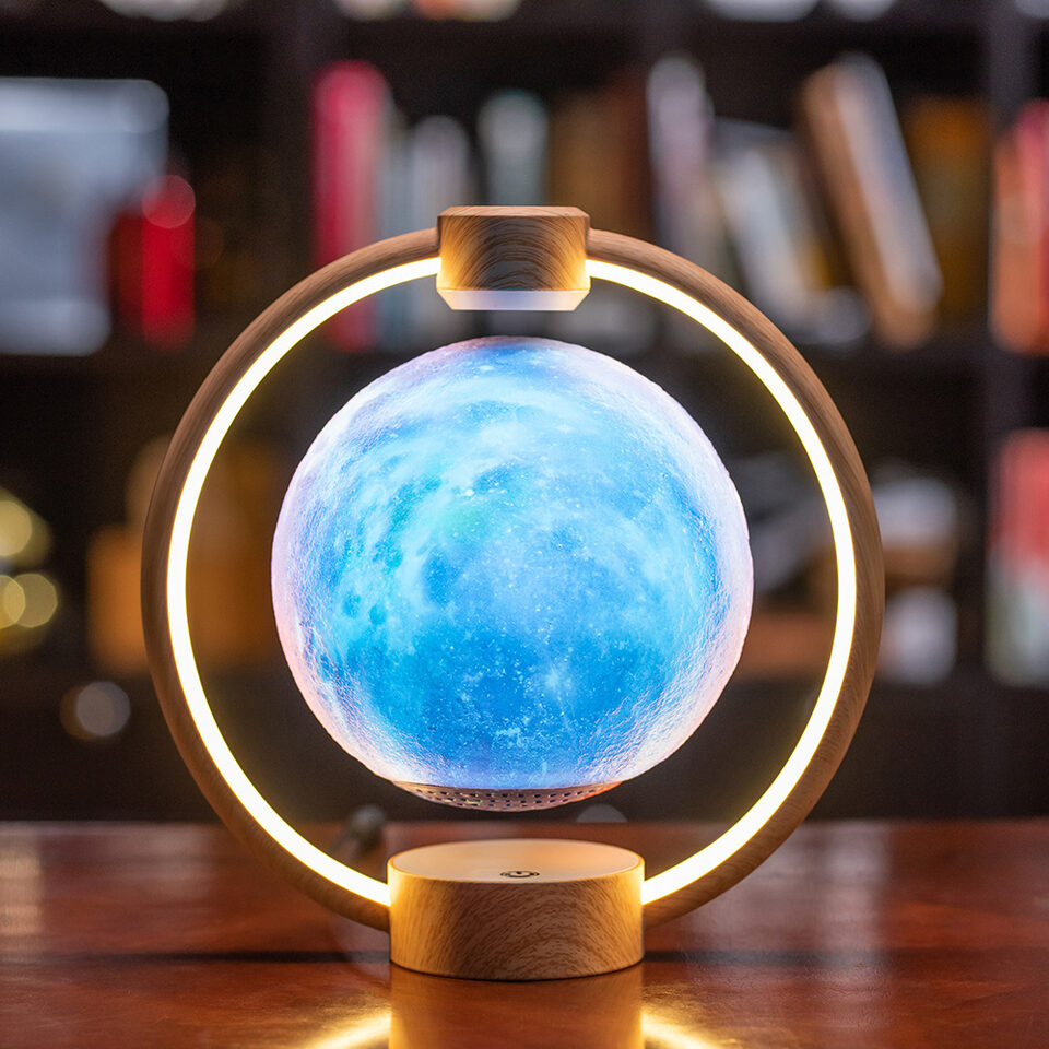 Maglev Moon Light Bluetooth 3D Stereo Diy Colorful