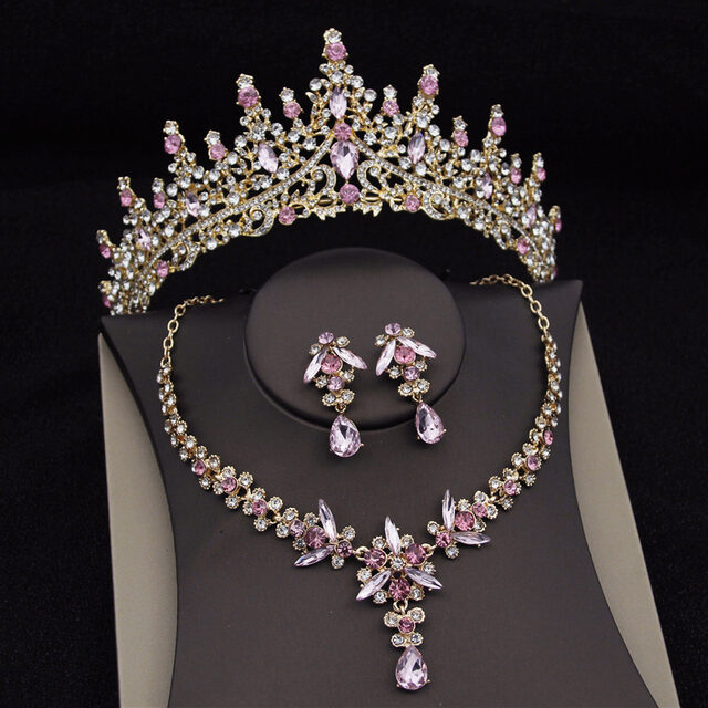 Royal Queen Bridal Jewelry Sets For Women Luxury