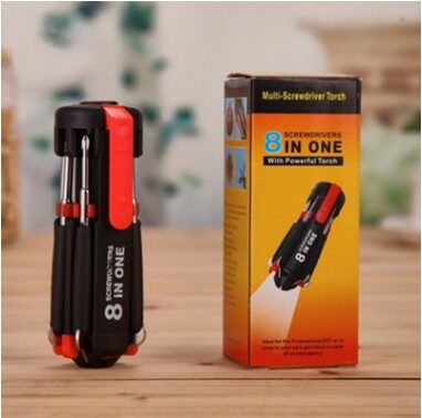 Car Supplies 8 In 1 Screwdriver With LED