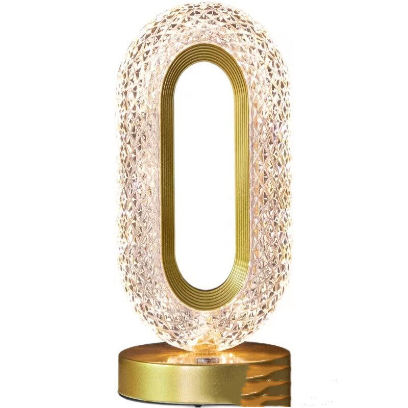 Simple Light Luxury Touch Desktop Atmosphere Crystal Lamp