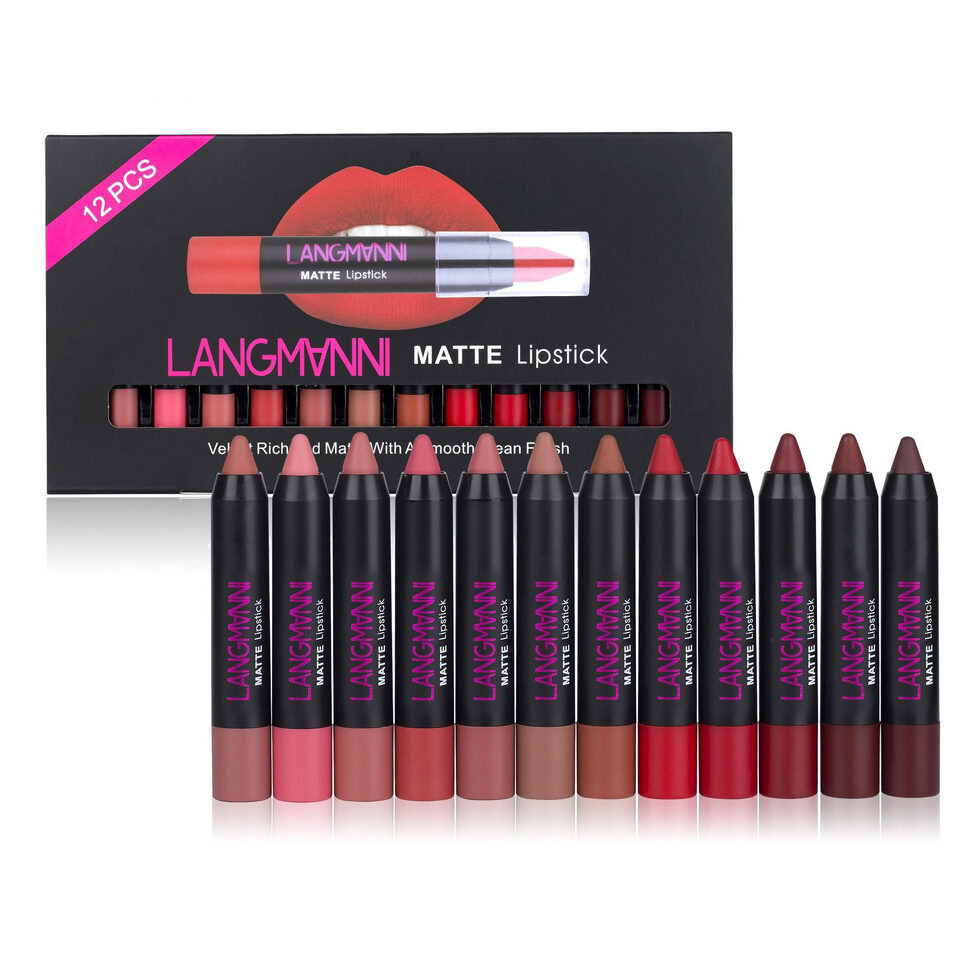 12 PCs Lipstick Kit Long Lasting Matte Set