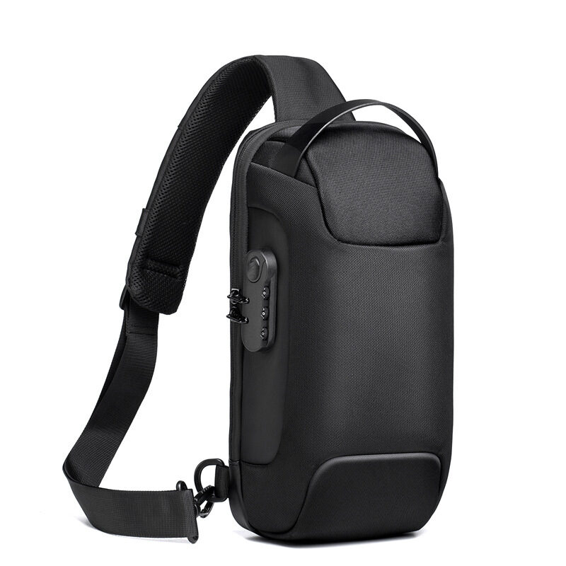 Waterproof USB Anti-theft Bag Men Oxford Crossbody Shoulder