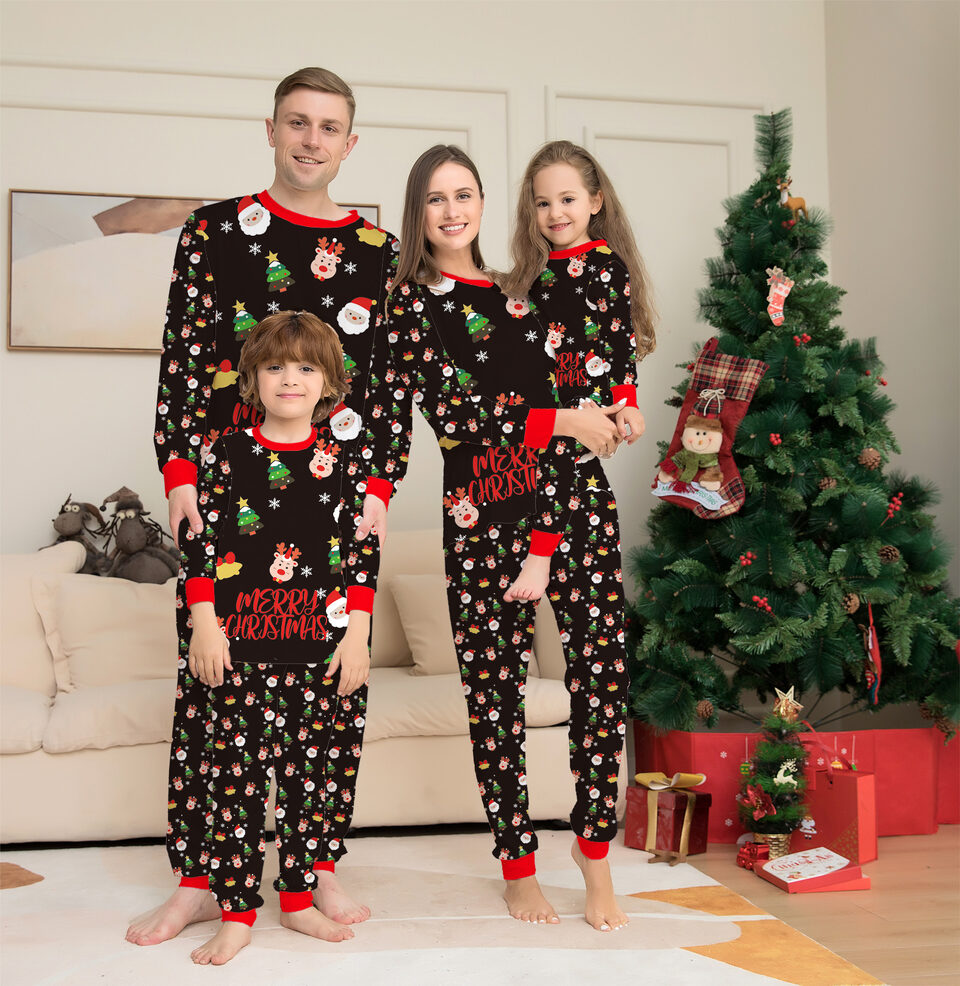 Family Christmas Matching Pajamas Set For PJS Xmas