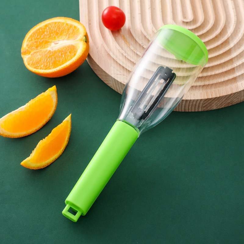 Multifunctional Storage Type Peeling Knife With Tube Peeler