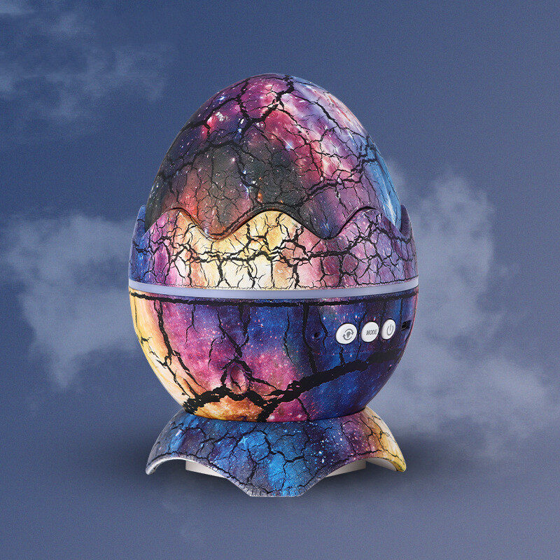 LED Dinosaur Egg Star Galaxy Projection Lamp Bluetooth