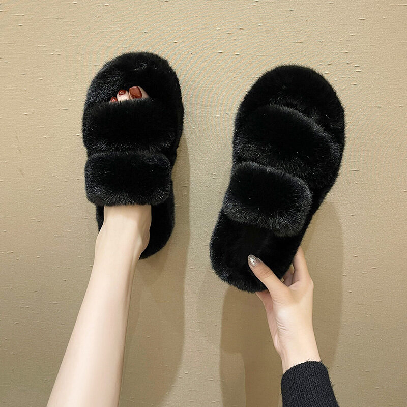 Fuzzy Slippers Women House Shoes Fluffy Bedroom