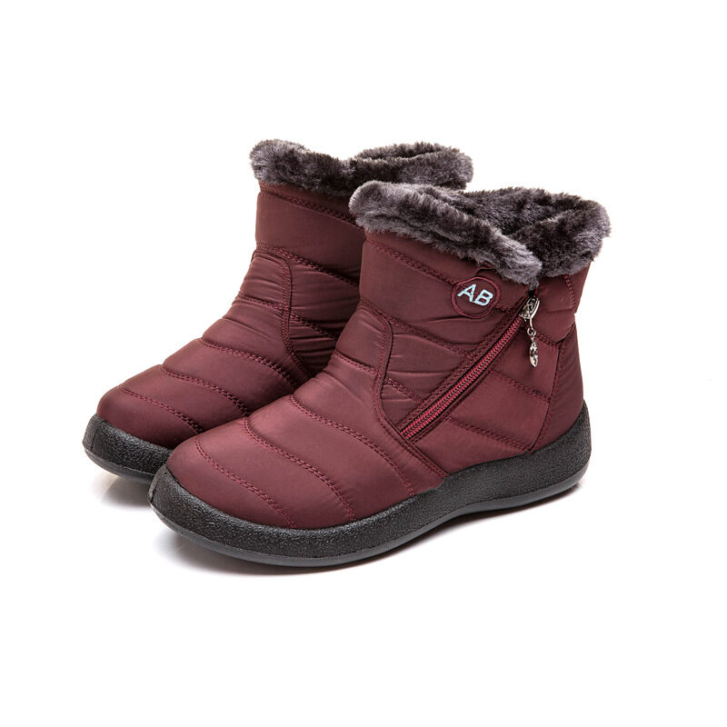 Waterproof Snow Boots Plush Warm Winter Shoes Casual