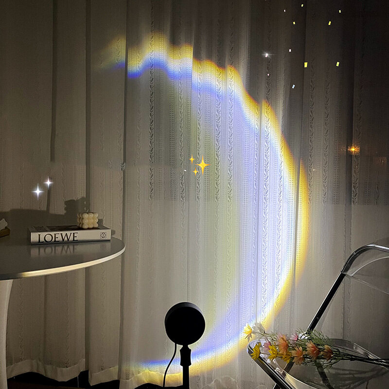 INS USB Moon Lamp LED Rainbow Neon Night