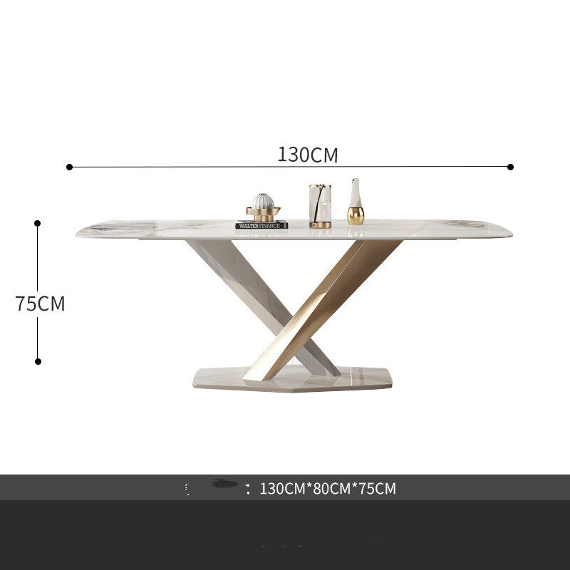 Small Household Stainless Steel Dining Table And Chair