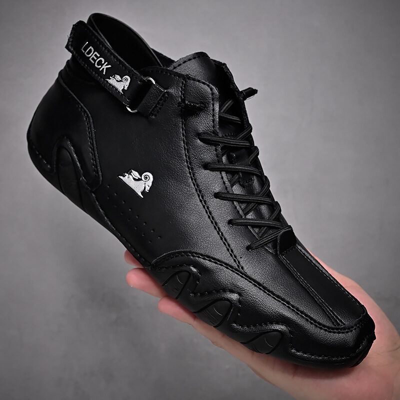 Men Ankle Boots Autumn Winter Suede Velcro Shoes