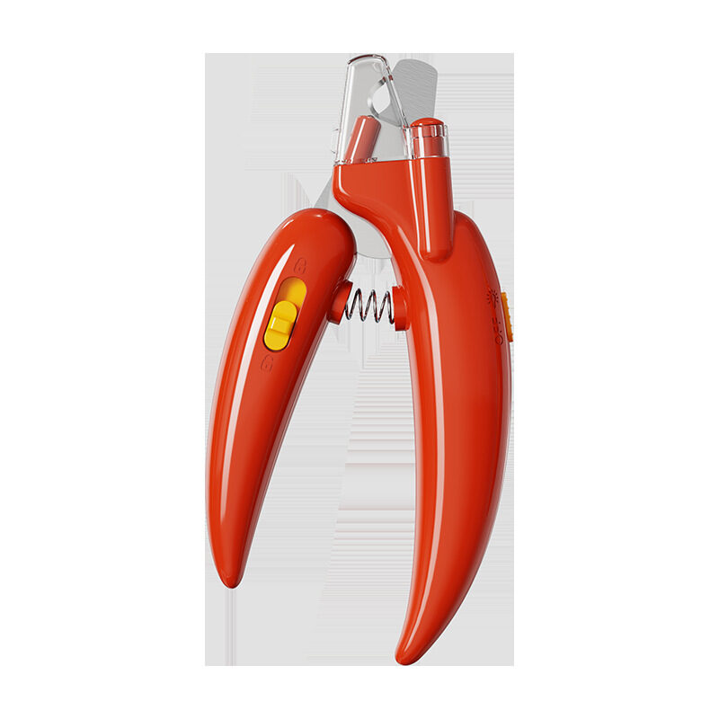 New LED Blood Line Pet Nail Clippers Cat