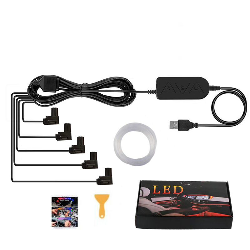 Car USB Atmosphere Light Modification Center Control Instrument