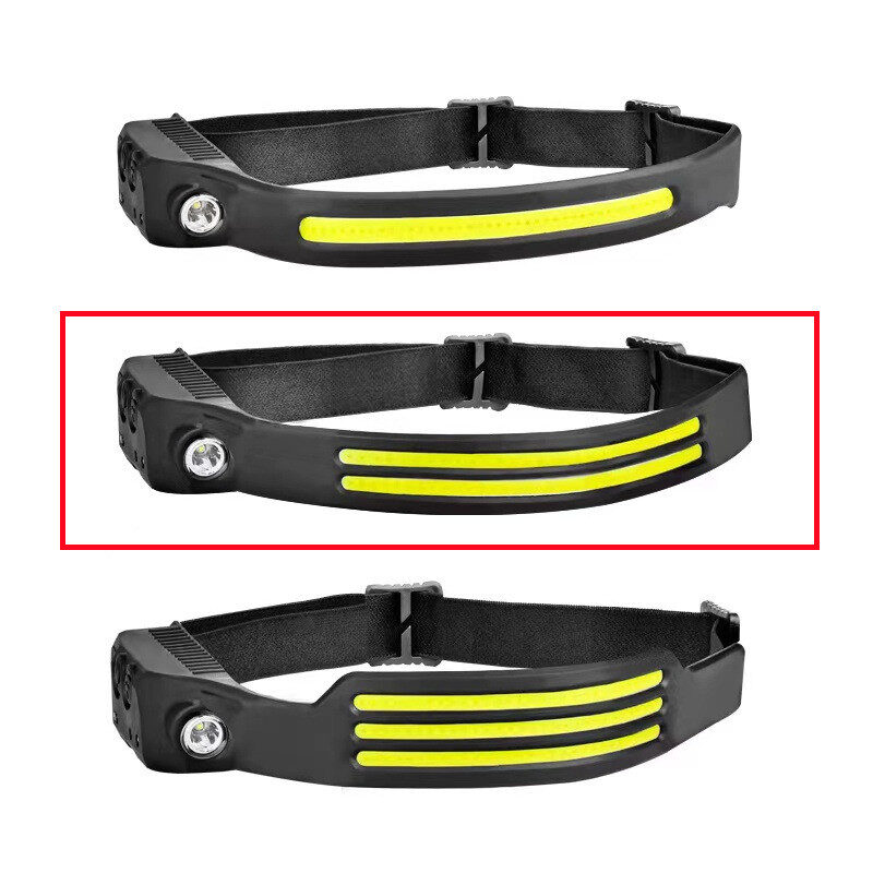LED Induction Riding Headlamp Flashlight USB Rechargeable Waterproof