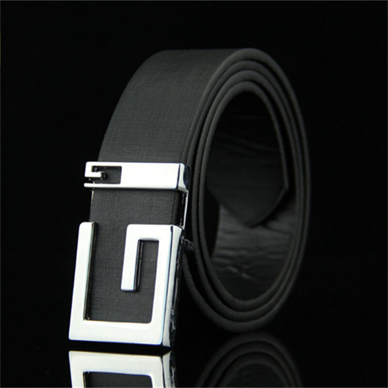 Men's And Women's Fashionable Simple Smooth Buckle Belts