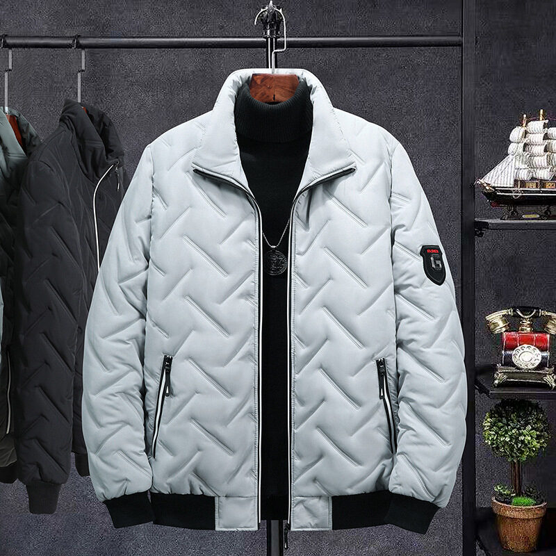 Compressed Cotton Stand Collar Men's Cotton-padded Coat Winter
