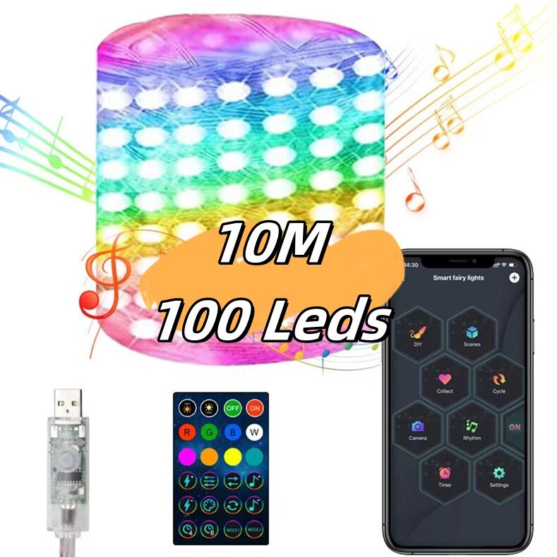 Christmas Light String Remote Control Point Line Intelligent