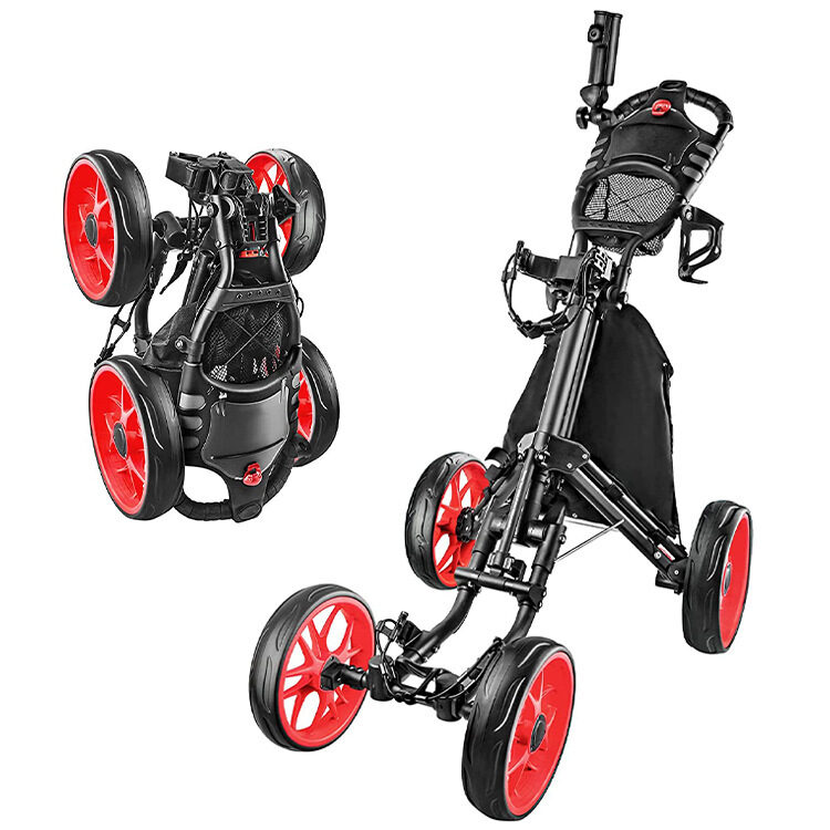 Foldable 4 Wheels Golf Trolley Supplies