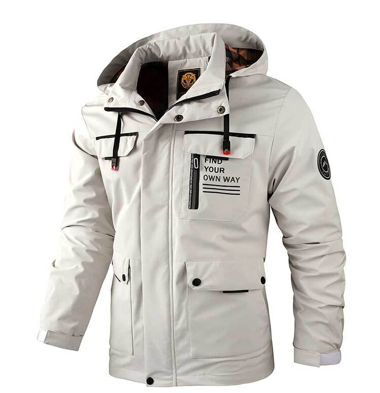 Men's Casual Hooded Jacket Parka Autumn And Winter