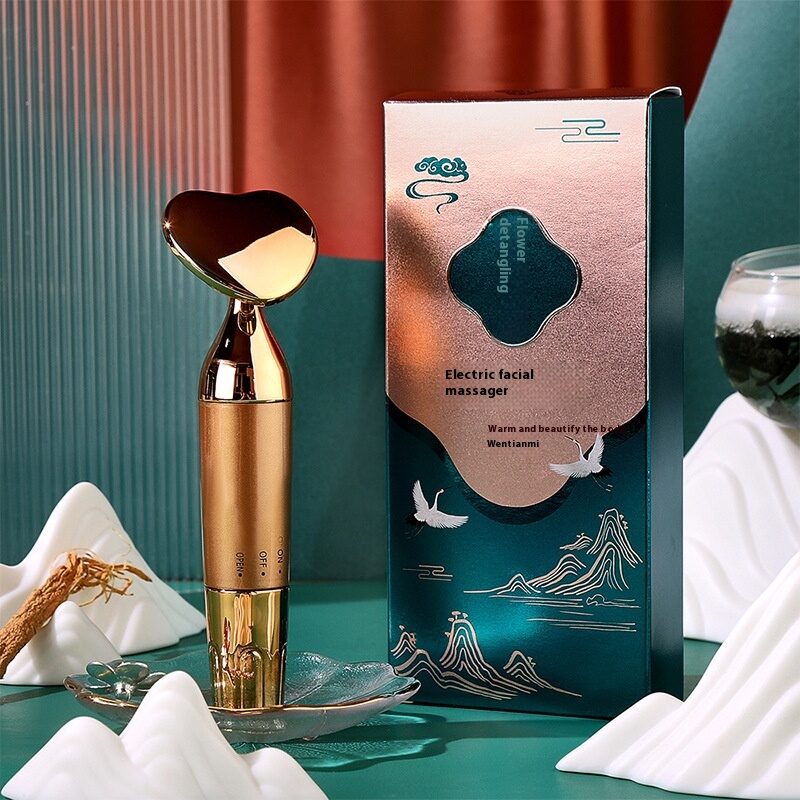 Electric Massage Instrument Facial Heart-shaped Inductive Therapeutical Absorption