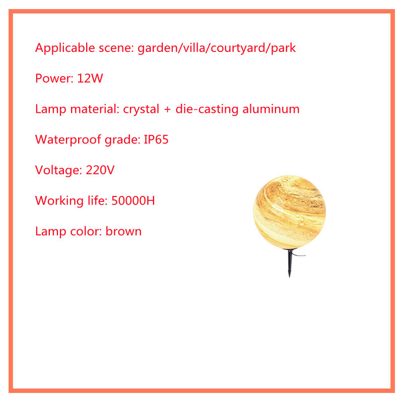 Solar Lawn Outdoor Waterproof Villa Garden Grass Earth
